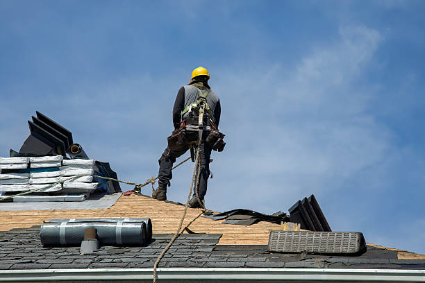Professional Flat Roof Repair technician working in Sandy, OR